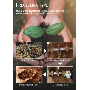 500/day Organic Waste Composting Machine Food Waste Compost