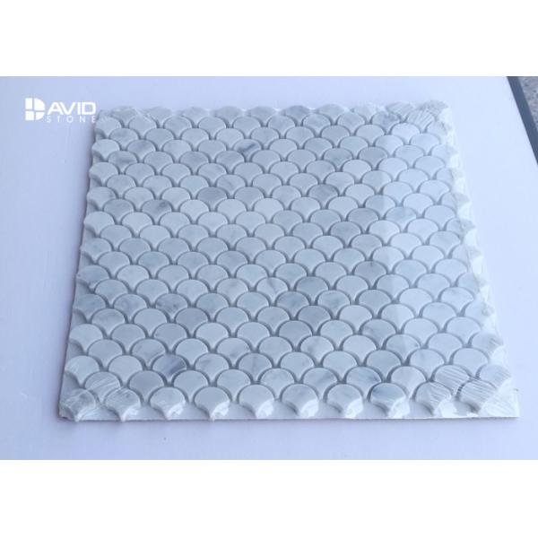 Buy 110pcs Small Lantern Mosaic Tile Sheets , Carrara Marble Mosaic Style Wall Tiles at wholesale prices