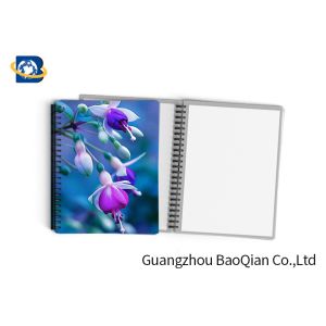 0.6mm PET Material Personalized Spiral Notebooks 3D Lenticular Stationery