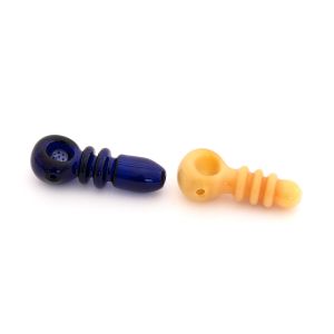 China Black Yellow Borosilicate Glass HESEN Hand Pipe on sale