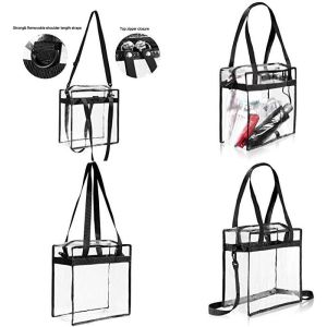 Reusable die cut handles promotional plastic bag, Promotional Items Transparent