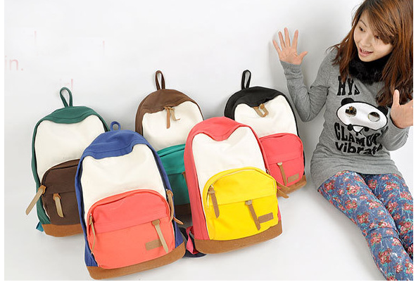 Fashion canvas backpack