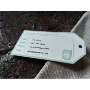 Die Cut Custom Embossed Business Cards Beautiful Design With 0.7mm Thickness