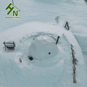Strong snow load hotel geodesic dome tent