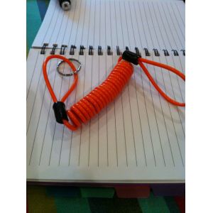 Quality Loop on each end for high quality plastic stopdrop tooling coil lanyard cable custom leash for sale