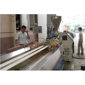 Fully Automatic Plastic Profile Extrusion Line , PVC Profile Making Machinery