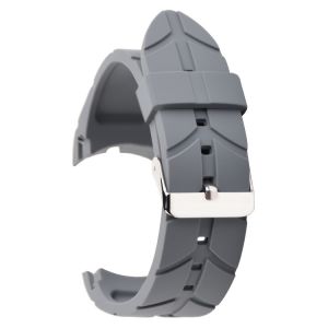 Quality Leaf Texture Mens Rubber Watch Bands , 24mm Silicone Watch Strap for sale