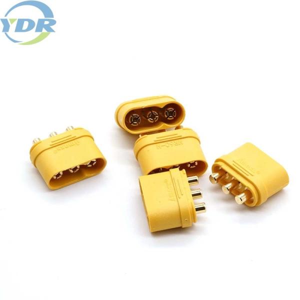 MR60-M Battery Connector 3 Pin Straight 180 Degree PCB Receptacle