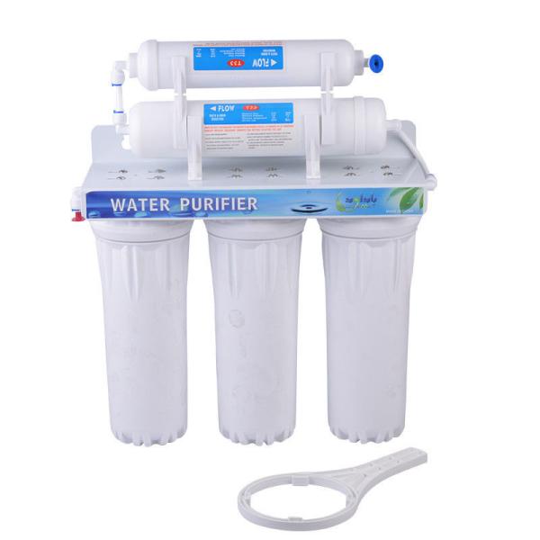 Highly Efficient Reverse Osmosis Water Filter System 50GPD Manual Flush Double O