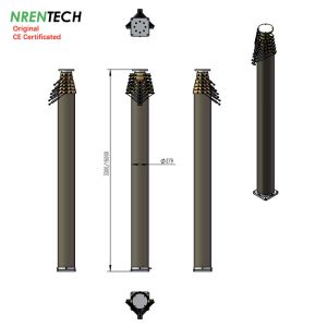 15m mobile telescopic mast-aluminum materials-pneumatic mast-300kg payloads-