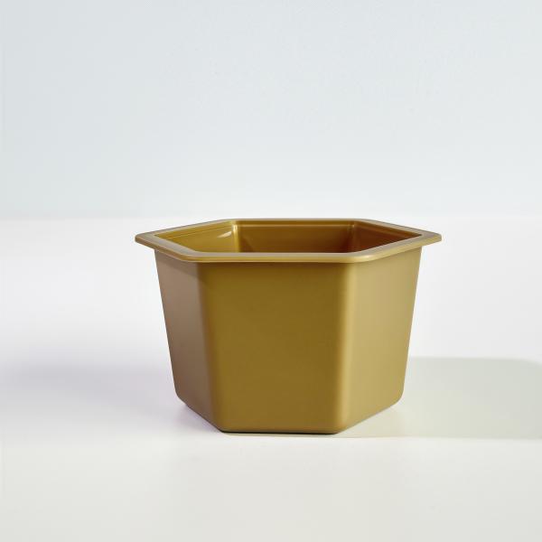 Buy 80ml Hexagon PP Disposable Cup with Aluminum Foil Lid at wholesale prices