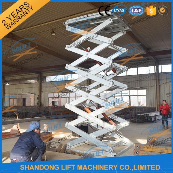 Customized Hot Galvanizing Fixed Hydraulic Cargo Lifter with CE