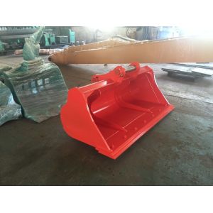 Smooth Excavator Cleaning Ditch Bucket Mud 0.6 - 1cbm