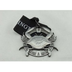 3D Nickel Ribbon Medals Without Enamel For Carnival