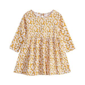 Spring Children's Clothing Girls Long Sleeve Dress Print Princess Dress