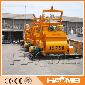 JS750 twin shaft concrete mixer