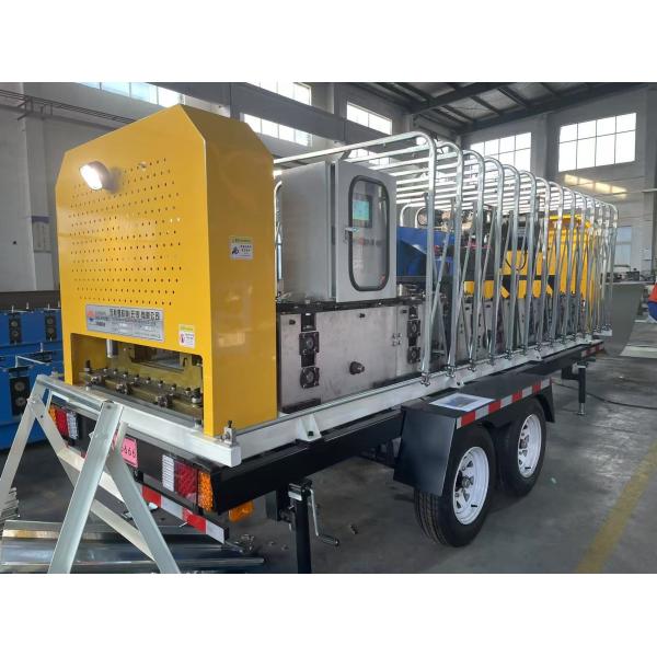 Working Speed 0-12m/min 18'' Wide KR18 Standing Seam Forming Machine On Site