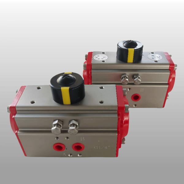Rack And Pinion Dual Action Pneumatic Actuator No Noise For Mining And Power