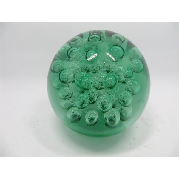 Glass paperweight, glass ball, glass round ball, hand made glass, home