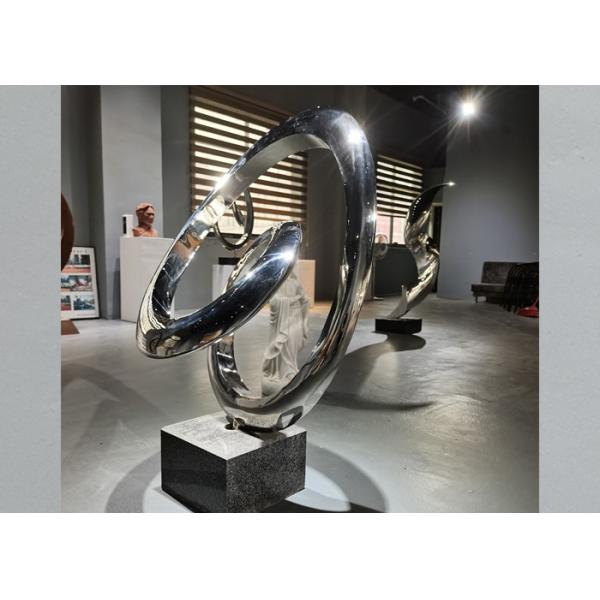 OEM Mirror Polished Stainless Steel Decorative Abstract Art Sculpture