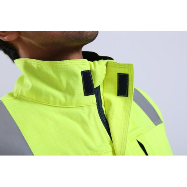 50mm Fr Tape Multi Norm Workwear 290gsm Yellow Hi Vis Jacket