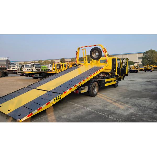New Type JAC 4x2 Wrecker Truck Body With Hydraulic Cylinder Floor Standing Long Flatbed High Quality