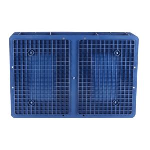 Blue Plastic Divider Boxes Recyclable Plastic Crates With Dividers