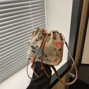 NEW CHINESE NATIONAL WIND ARMPIT BUCKET BAG SIMPLE FASHION TREND SUMMER NEW