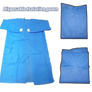 45GSM SMS Nonwoven Antistatic En1149 Standard Isolation Gown Breathable