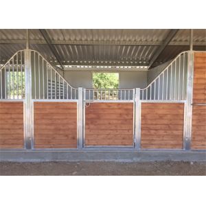 Heavy Duty Horse Stable Box Equipment with Bamboo Board Hot Dip Galvanized