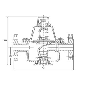 Pressure Reducing Brass Water Valve Anti Oxidation 1.0mpa Adjustable