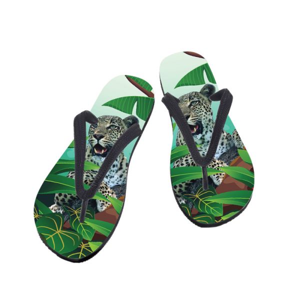 PE EVA Material Men's Flip Flops Sandals Open Toe Anti Slip Beach Slipper