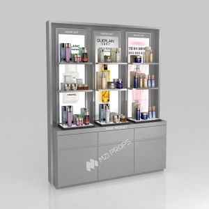 Beauty Shop Furniture Grey Wooden Counter, Fashionable And Simple For Fashion