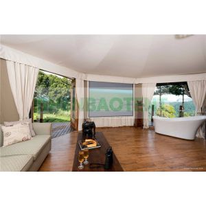 Big Space Luxury Hotel Tents Gorgeous Safari Tent Custom Design For Glamping