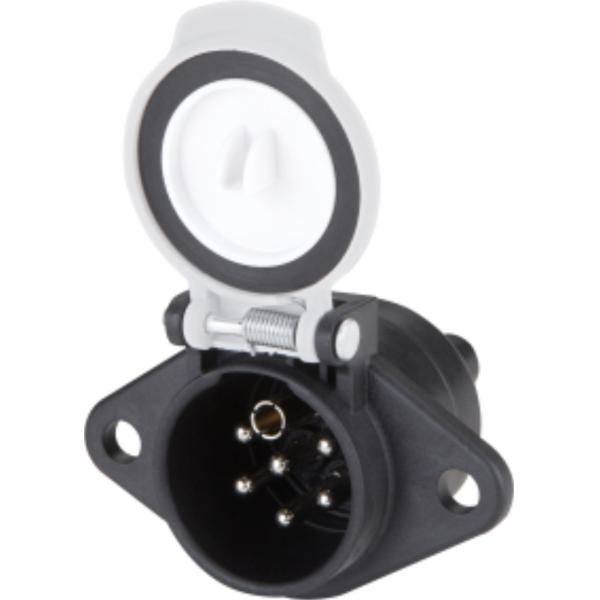 Buy 7 Pin Trailer Plugs And Sockets Polyamide Brass Tractor Trailer Electrical Plug at wholesale prices