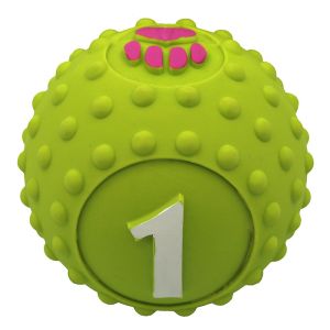 Squeaker Interactive Dog Chewing Ball Soft Latex Natural Rubber