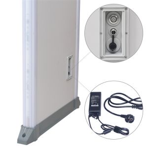 400 Sensitivity Door Frame Metal Detector , 6 Zones Walk Through Metal Detector