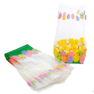 Food Grade Plastic Packaging Treat Bags , Cellophane Easter Treat Bags