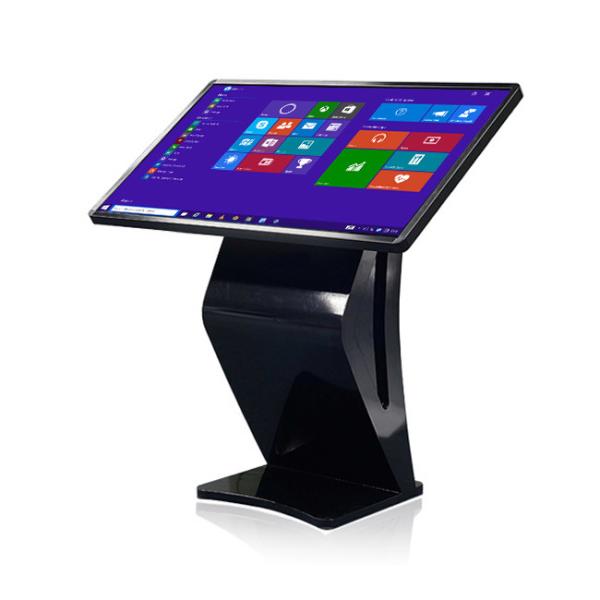 43 55 Inch Indoor Floor Standing Multi Touch Self Service Kiosk Interactive