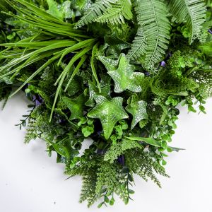 Indoor Artificial Plants Live Boxwood Hedge Wall 35mm Plastic