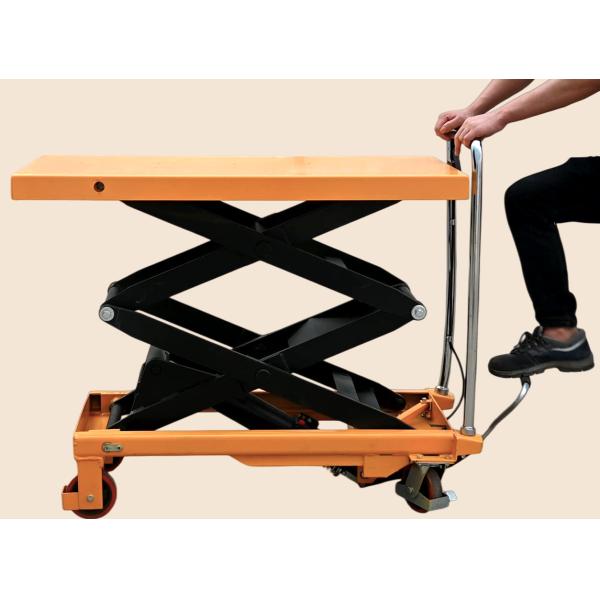 Hydraulic Pallet Small Electric Scissor Lift Table Stationary 500kg Load Capacity mobile hydraulic lift platform