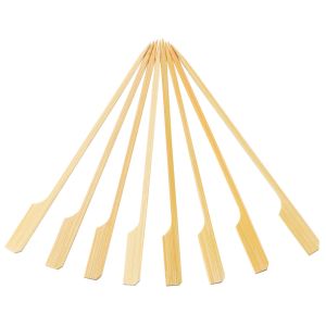 18cm Flat Wooden Bamboo Paddle Picks Sticks For Marshmallow