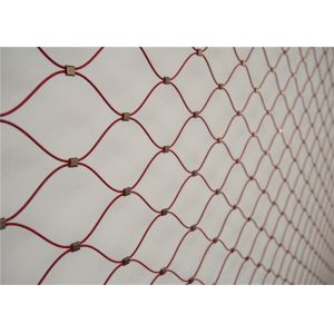 China 1.6mm Sus304 Stainless Steel Cable Mesh 100x100mm High Tensile on sale