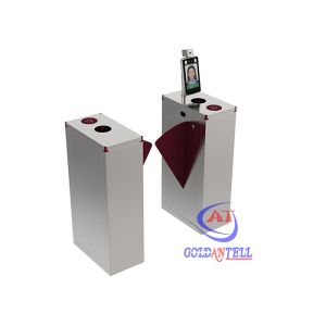 Pedestrian Flap Turnstile Barrier Security Barrier Gate With Facial Recognition