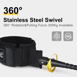 Surfboard Leash Length 6'7'8'9'10'11' Applicable for Unisex SUP Surfing
