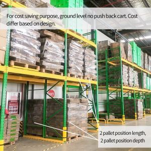 Blue Steel Warehouse Movable Pallet Rack HHT 1500-12000mm Height