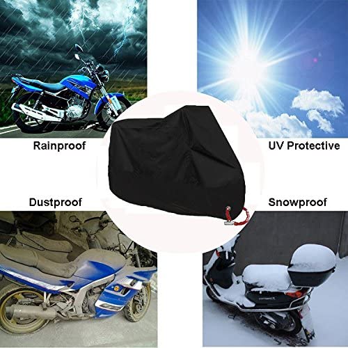 Oxford Motorcycle Rain Cover Outdoor Waterproof Motorcycle Cover Cruiser Scooter