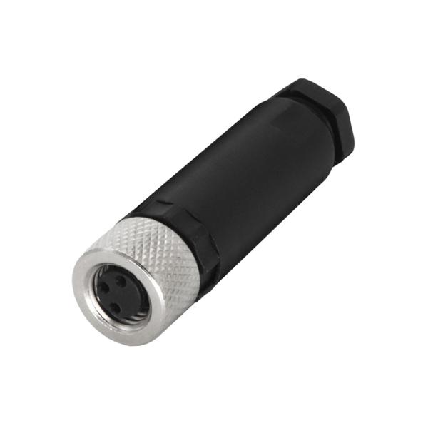 KRONZ M8 Circular Connector with 3/4/5 Pin A/B-coding and PBT/PA Material for