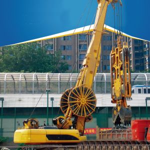 80m Depth Trench 261kw Hydraulic Diaphragm Wall Grab For Construction