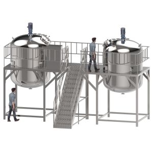 316/304 Stainless Steel Liquid Detergent Mixer Homogenizer Machine